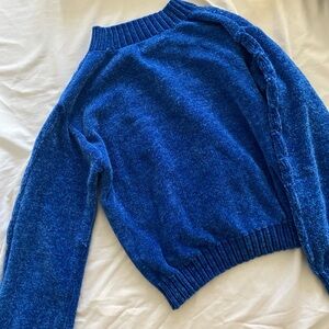 Cozy Blue Knit Sweater